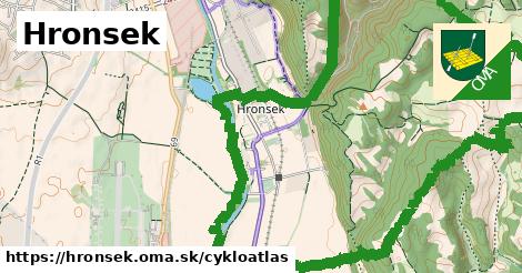 ikona Hronsek: 7,8 km trás cykloatlas v hronsek