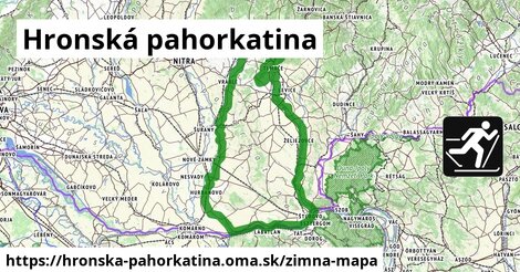 ikona Hronská pahorkatina: 0 m trás zimna-mapa v hronska-pahorkatina