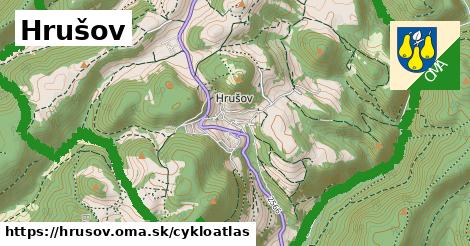 ikona Hrušov: 16 km trás cykloatlas v hrusov