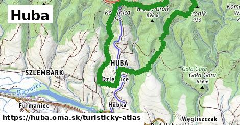 ikona Huba: 0 m trás turisticky-atlas v huba