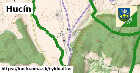 ikona Hucín: 10,0 km trás cykloatlas v hucin