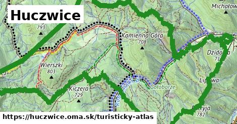 ikona Turistická mapa turisticky-atlas v huczwice