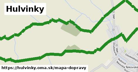 ikona Hulvinky: 0 m trás mapa-dopravy v hulvinky