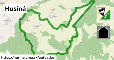 ikona Mapa autoatlas v husina