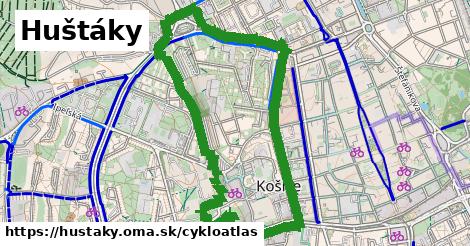 ikona Huštáky: 0 m trás cykloatlas v hustaky