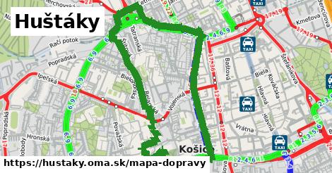 ikona Huštáky: 31 km trás mapa-dopravy v hustaky