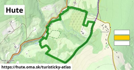 ikona Hute: 0 m trás turisticky-atlas v hute