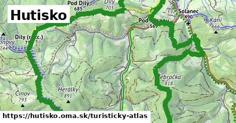 ikona Turistická mapa turisticky-atlas v hutisko