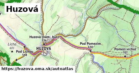 ikona Mapa autoatlas v huzova