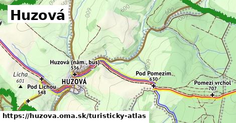 ikona Turistická mapa turisticky-atlas v huzova