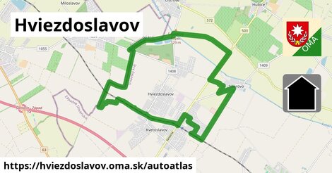 ikona Mapa autoatlas v hviezdoslavov