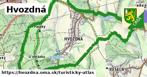 ikona Turistická mapa turisticky-atlas v hvozdna