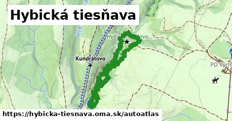 ikona Mapa autoatlas v hybicka-tiesnava