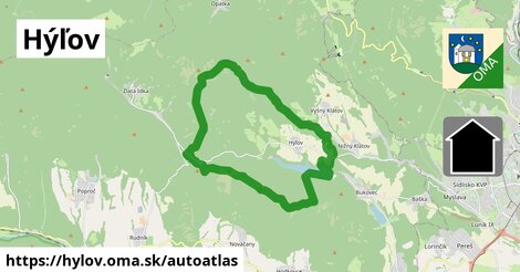 ikona Mapa autoatlas v hylov