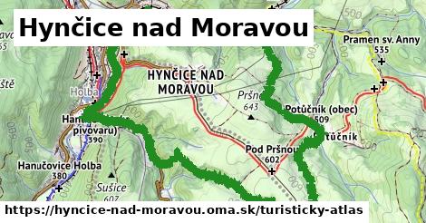 ikona Turistická mapa turisticky-atlas v hyncice-nad-moravou