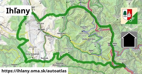 ikona Mapa autoatlas v ihlany