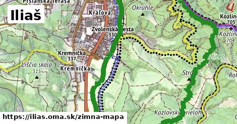 ikona Iliaš: 0 m trás zimna-mapa v ilias