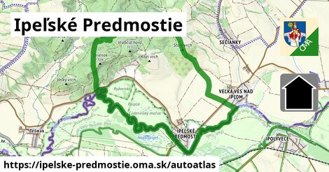 ikona Mapa autoatlas v ipelske-predmostie