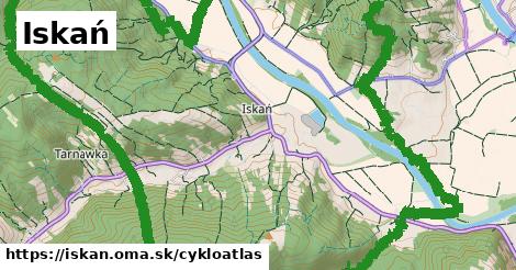 ikona Iskań: 25 km trás cykloatlas v iskan