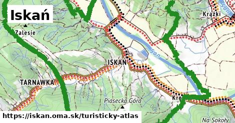 ikona Turistická mapa turisticky-atlas v iskan