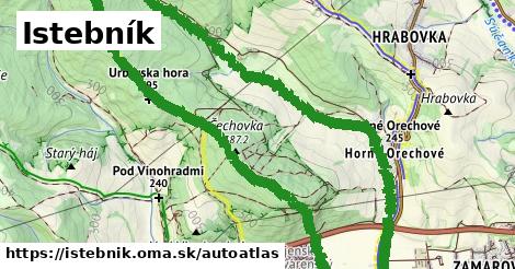 ikona Mapa autoatlas v istebnik