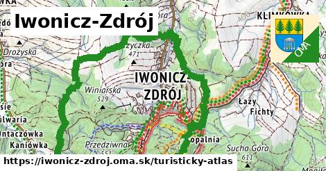 ikona Turistická mapa turisticky-atlas v iwonicz-zdroj