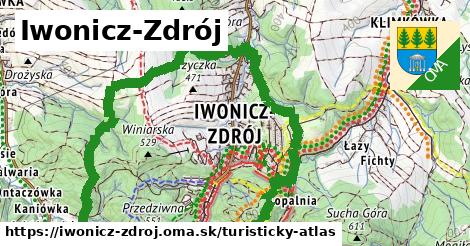 ikona Turistická mapa turisticky-atlas v iwonicz-zdroj