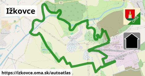 ikona Mapa autoatlas v izkovce