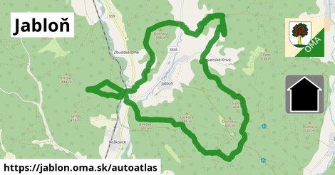 ikona Mapa autoatlas v jablon