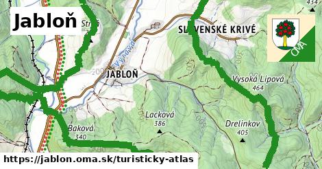 ikona Turistická mapa turisticky-atlas v jablon