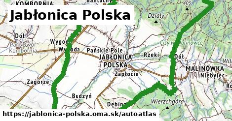 ikona Mapa autoatlas v jablonica-polska