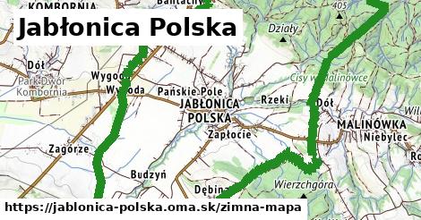 ikona Zimná mapa zimna-mapa v jablonica-polska