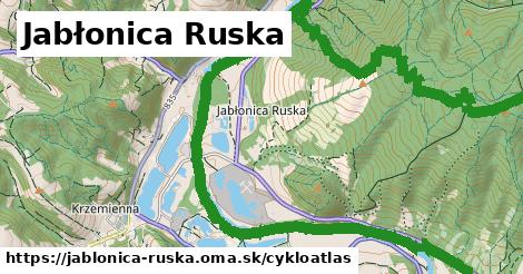 ikona Jabłonica Ruska: 8,8 km trás cykloatlas v jablonica-ruska