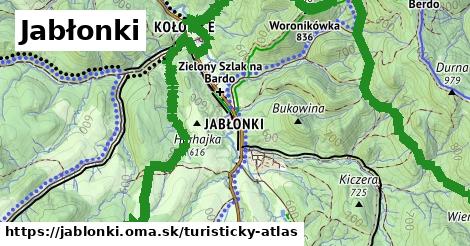 ikona Turistická mapa turisticky-atlas v jablonki