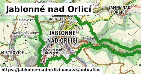 ikona Mapa autoatlas v jablonne-nad-orlici