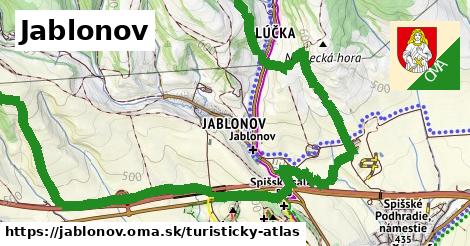 ikona Turistická mapa turisticky-atlas v jablonov
