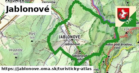 ikona Turistická mapa turisticky-atlas v jablonove