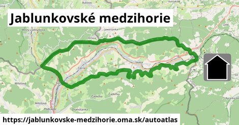 ikona Mapa autoatlas v jablunkovske-medzihorie