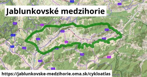 ikona Cyklo cykloatlas v jablunkovske-medzihorie