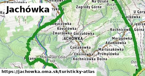 ikona Turistická mapa turisticky-atlas v jachowka