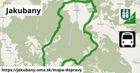 ikona Mapa dopravy mapa-dopravy v jakubany