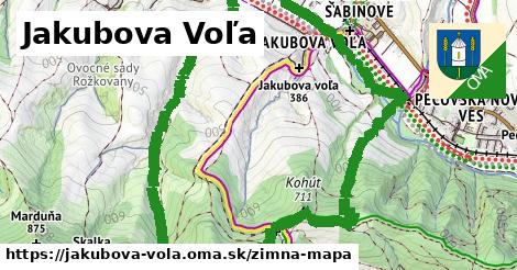 ikona Zimná mapa zimna-mapa v jakubova-vola