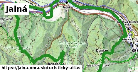 ikona Jalná: 5,3 km trás turisticky-atlas v jalna
