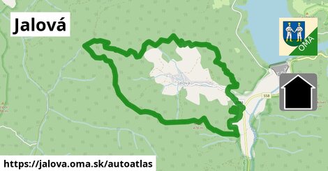 ikona Mapa autoatlas v jalova