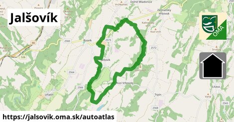 ikona Mapa autoatlas v jalsovik