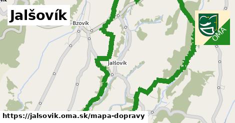 ikona Jalšovík: 0 m trás mapa-dopravy v jalsovik