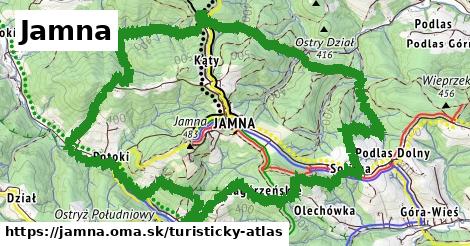 ikona Turistická mapa turisticky-atlas v jamna