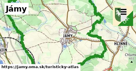ikona Turistická mapa turisticky-atlas v jamy