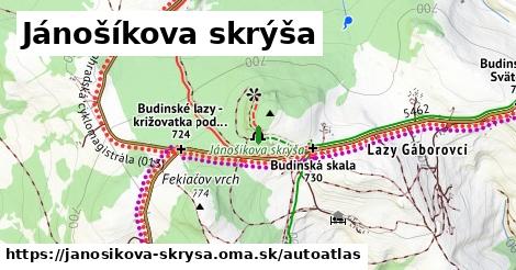 ikona Mapa autoatlas v janosikova-skrysa