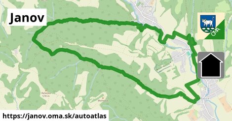 ikona Mapa autoatlas v janov